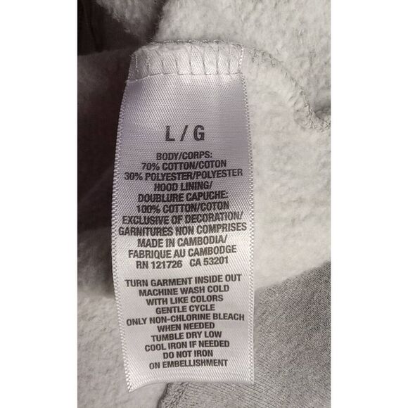 Aeropostale classic,Gray, zip front hoodie. - Picture 4 of 4